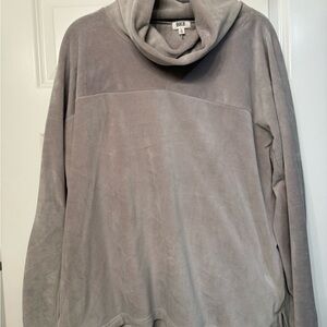 BKE Soft Grey Cowl Neck Pullover
